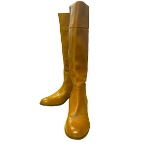 Corso Como Carmel colored leather side zip riding style boot in size 8 newer